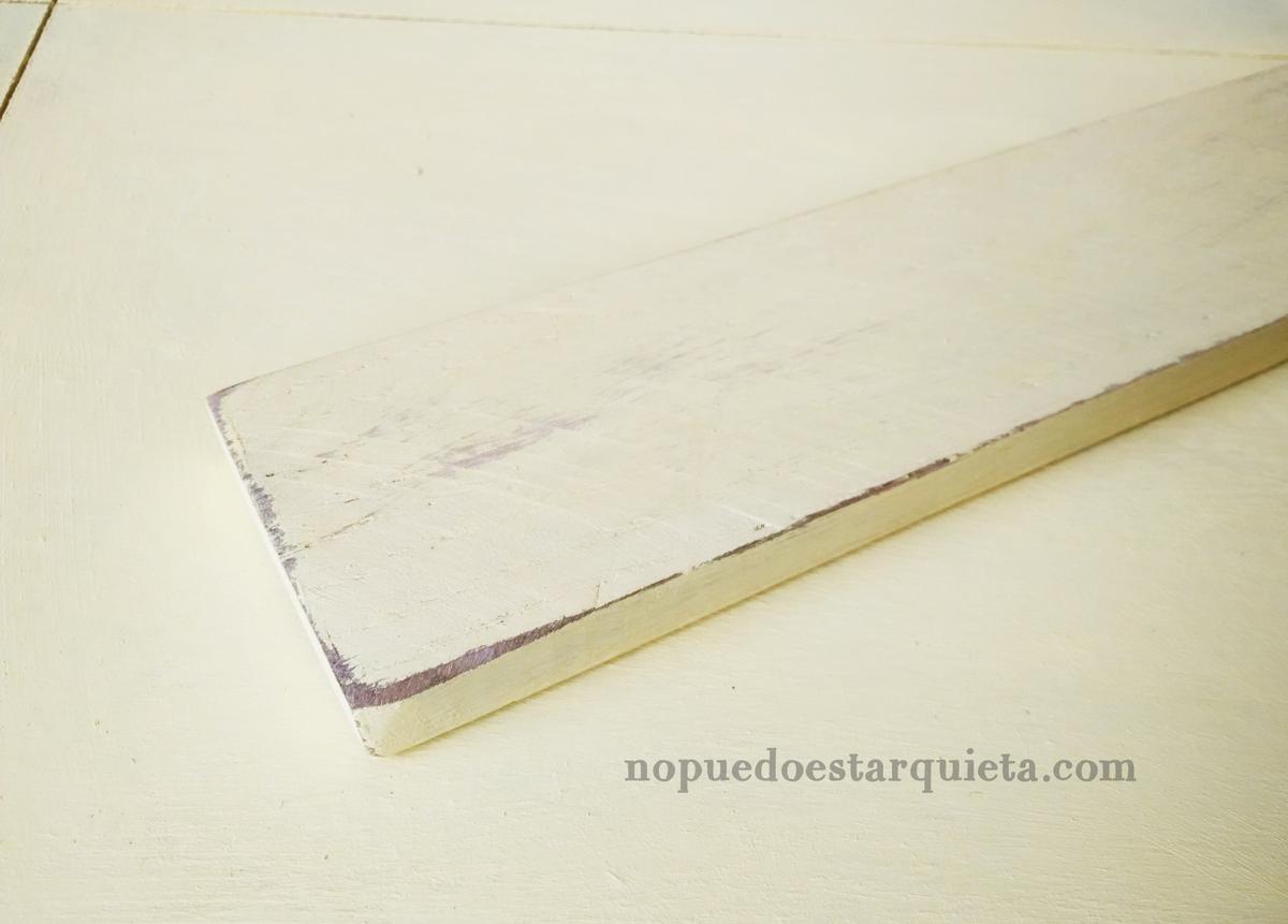 DIY cuelga llaves rústico.