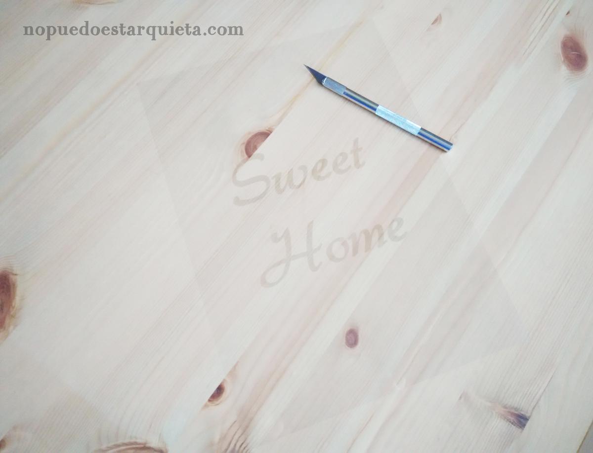 DIY cuelga llaves rústico.