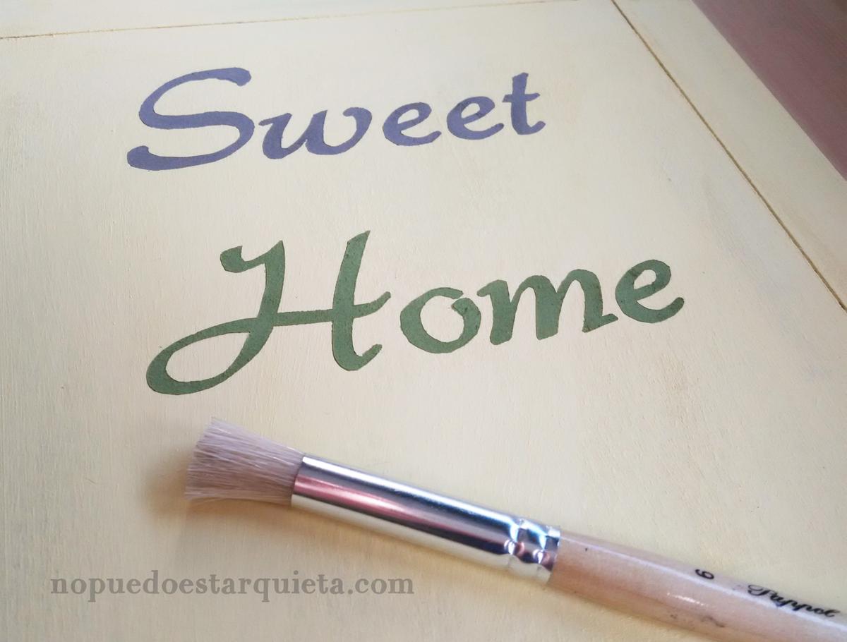 Diy cuelga llaves rústico. StencilDiy cuelga llaves rústico. Stencil