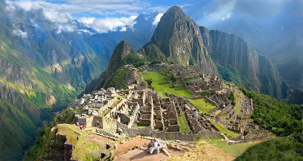 Increíble panorámica de Machu Picchu, Perú