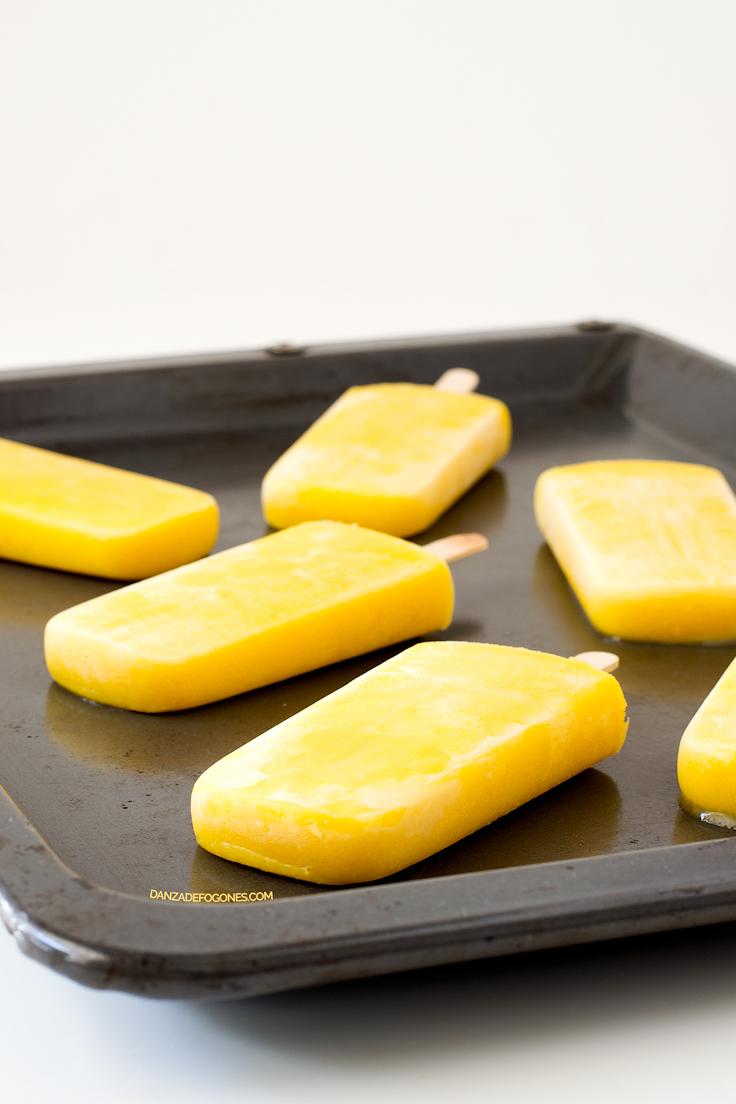 Polos de Coco y Mango