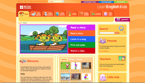 Learning english kids
