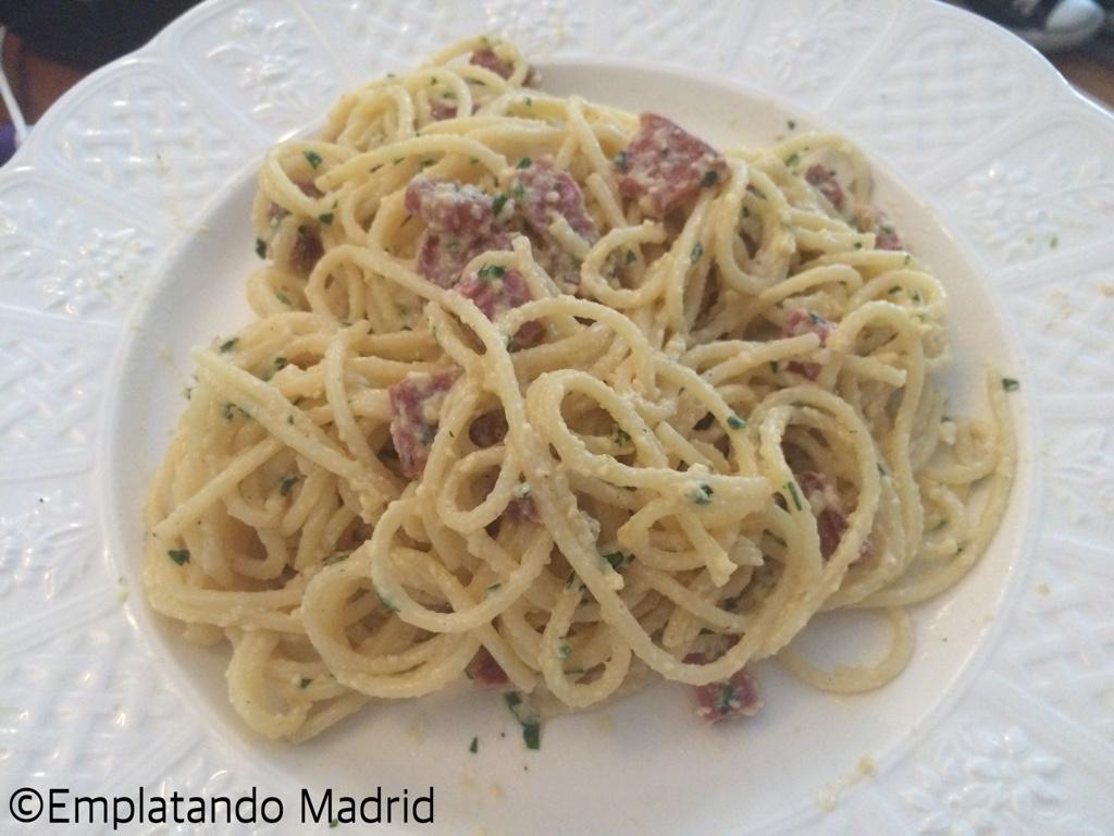 Tenemos nuestros deliciosos spaghetti carbonara original