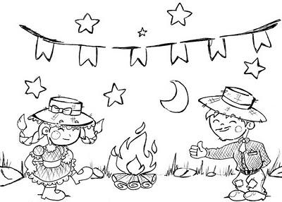 Fiesta hoguera de San Juan, pintar