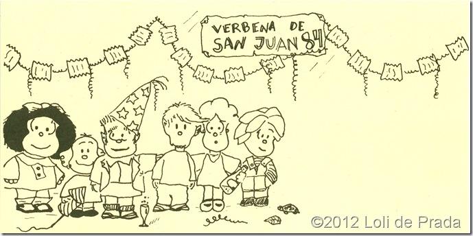 Mafalda en la verbena de San Juan