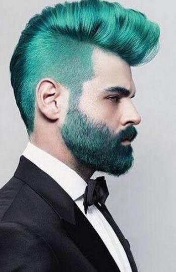 Merman tendencia hombres tinte de color fantasía