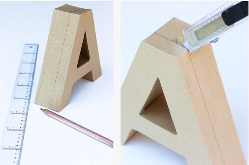 decora con letras de cartón - Ideas para fiestas en All Lovely Party