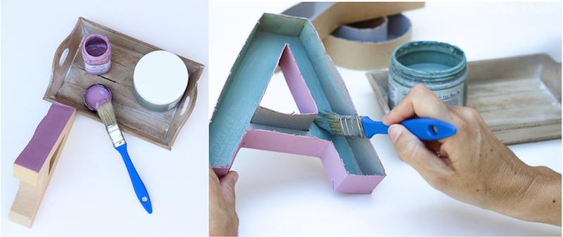 decora con letras de cartón - Ideas para fiestas en All Lovely Party