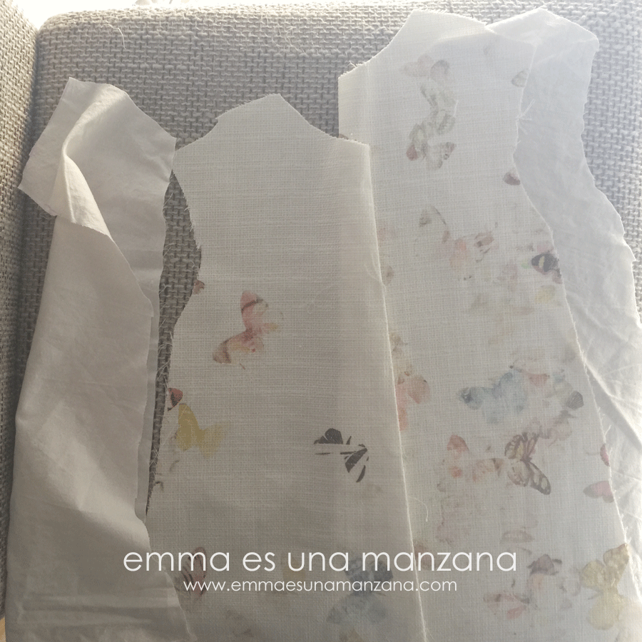 De vestido a pelele DIY, vestido de mariposas