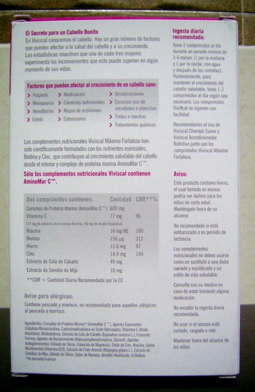 Viviscal complemento alimentario caída