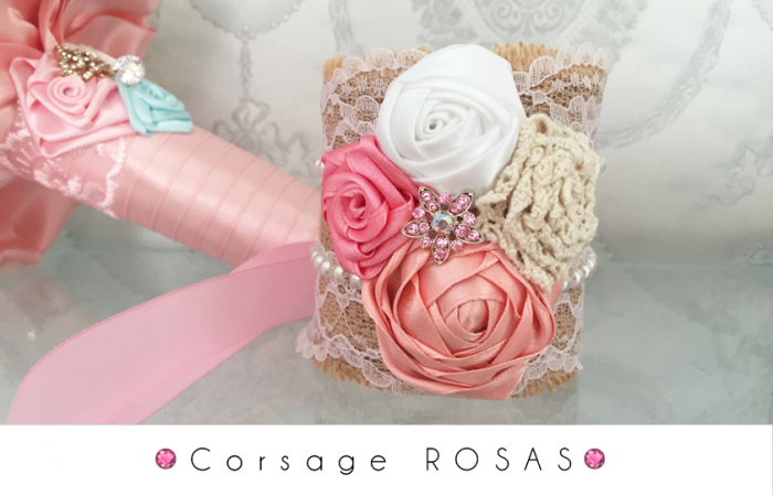 corsage rosas para damas de honor