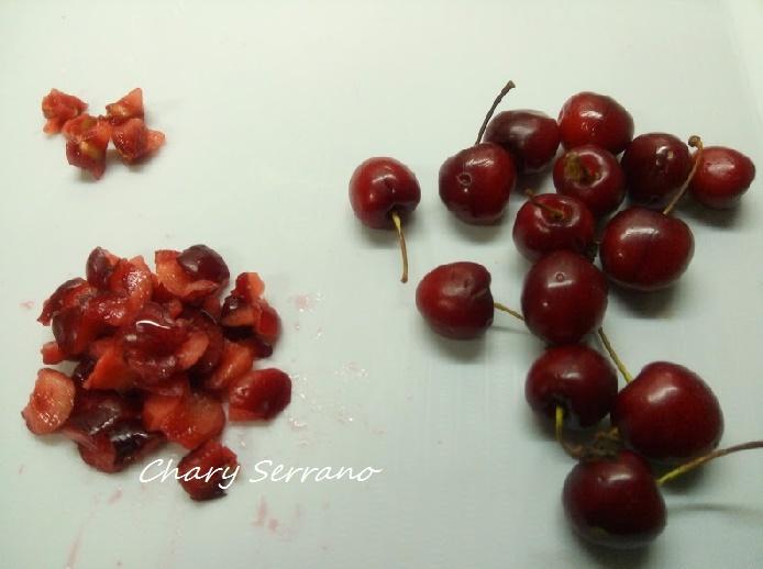 COPA DE CREMA DE QUESO Y CEREZAS, LIGHT