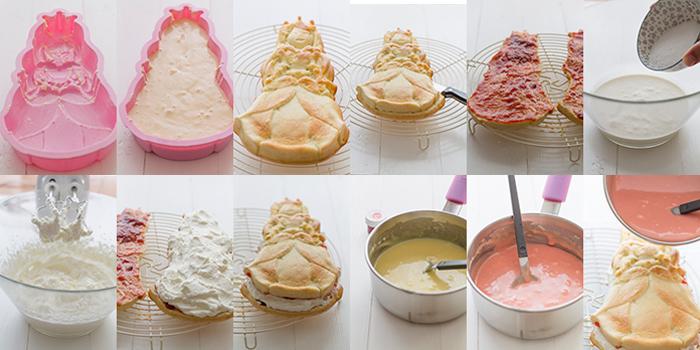 paso a paso tarta pastelitos pantera rosa