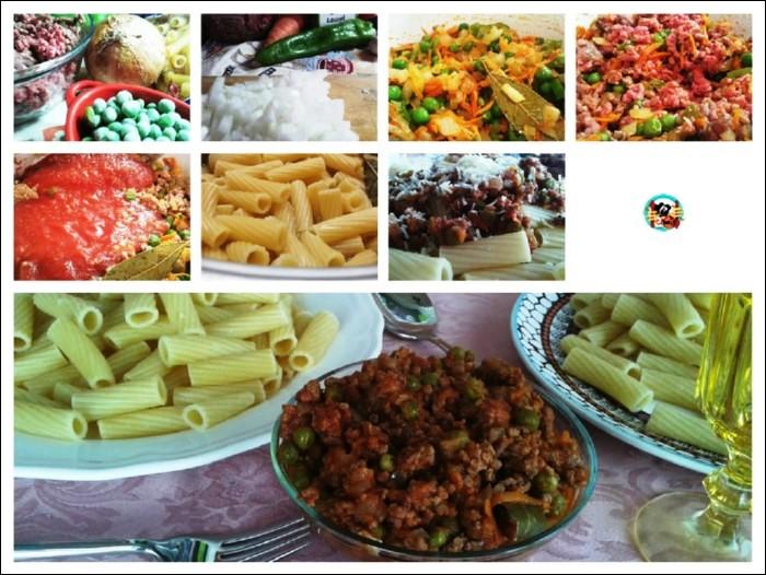 Macarrones-con-salsa-ragú-paso-a-paso