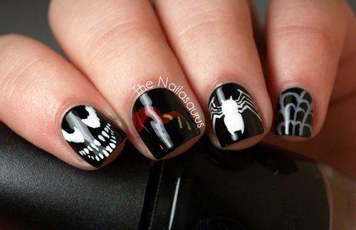 uñas spiderman