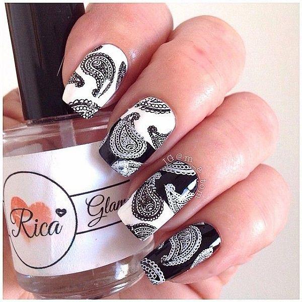 pegatinas en diseño de uñas