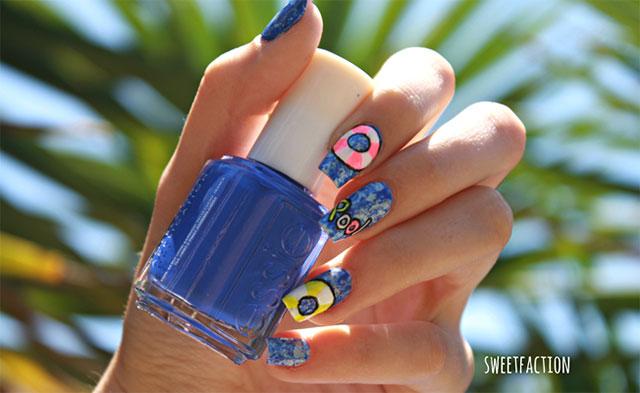 Técnica Saran Wrap paso a paso nail art