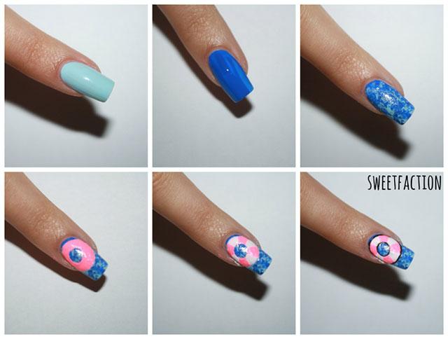 Técnica Saran Wrap paso a paso nail art