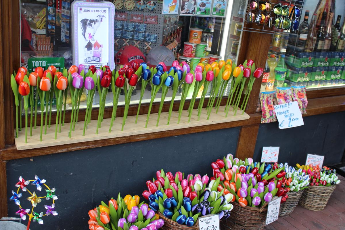 Tulipanes (de plástico