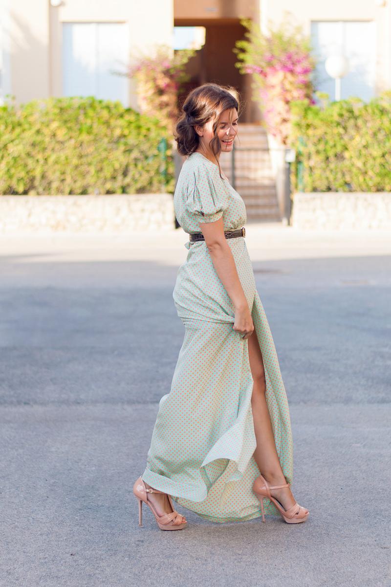 look-con-vestido-largo