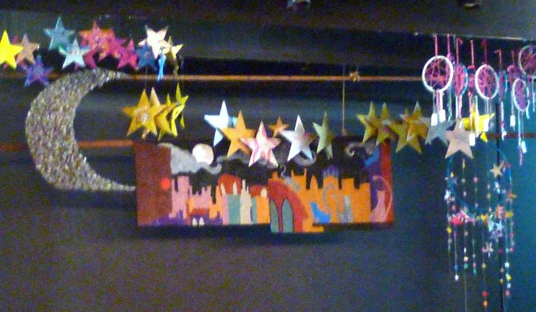 El resultado del trabajo realizado: un decorado chulísimo!