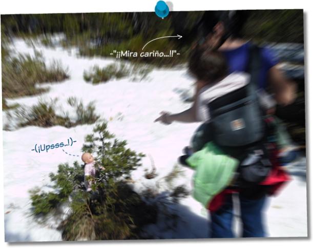 Bebés salvajes en la nieve