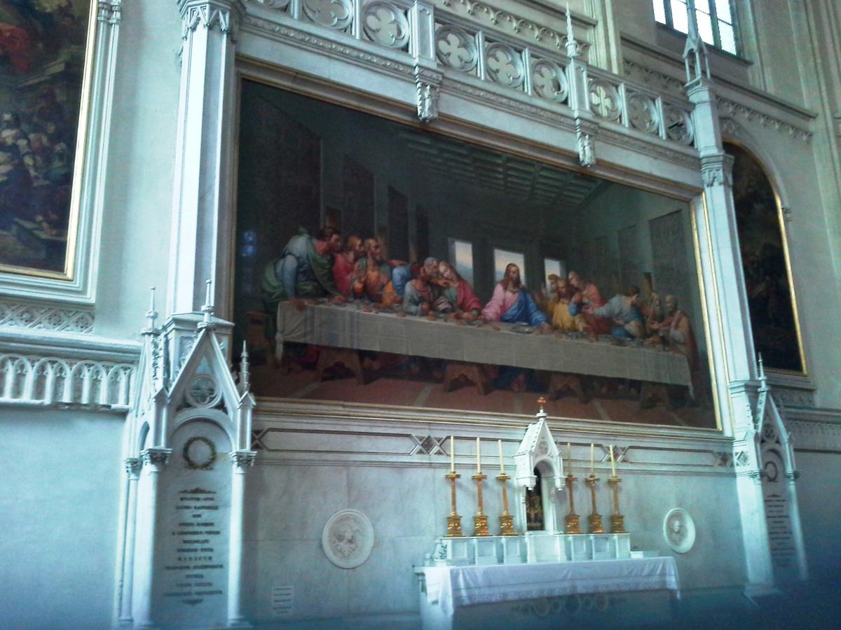 Copia en mosaico de "La última Cena"