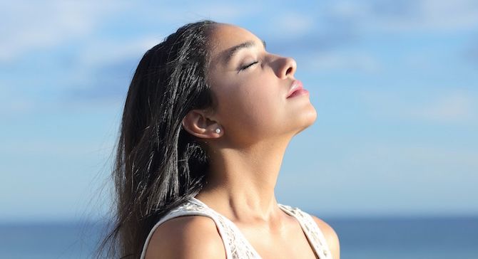 respirar profundamente