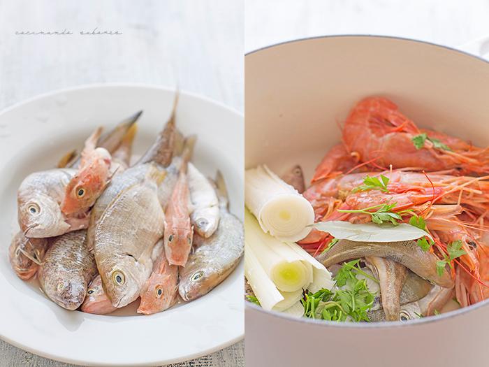 paso a paso caldo de pescado casero