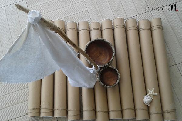 barco naufrago aileon juguete casero