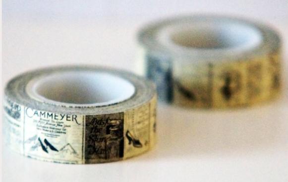 Washi tape vintage publicidad