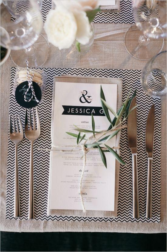 fiesta chevron - decoración de fiestas en All Lovely Party