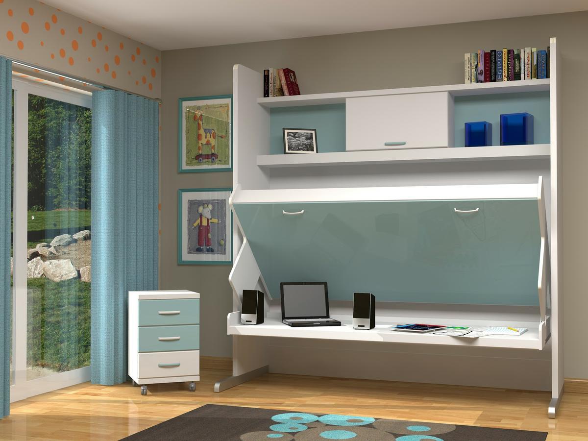 Cuchetas con escritorio, ideales para espacios pequeños