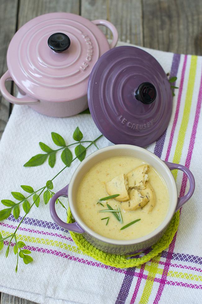 receta de crema de calabacín y kéfir