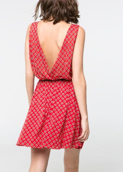 Vestido estampado cinturón