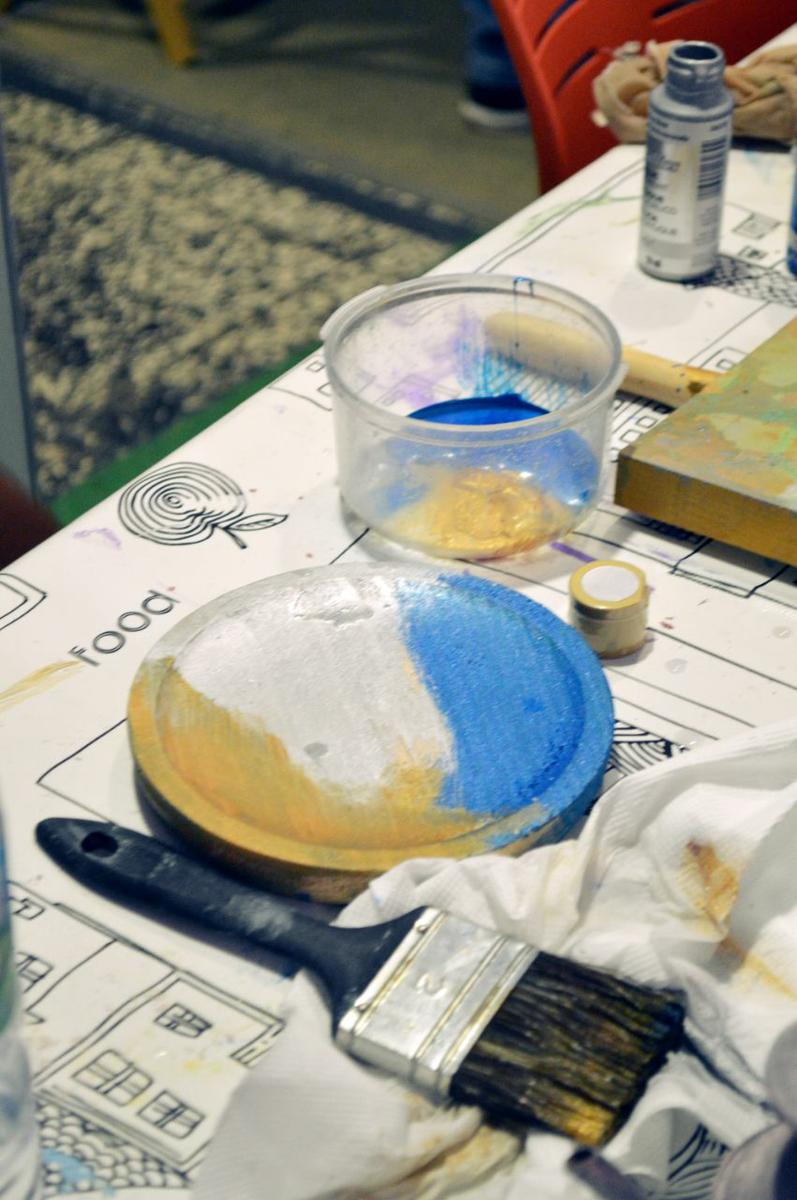 efecto metalizado en madera