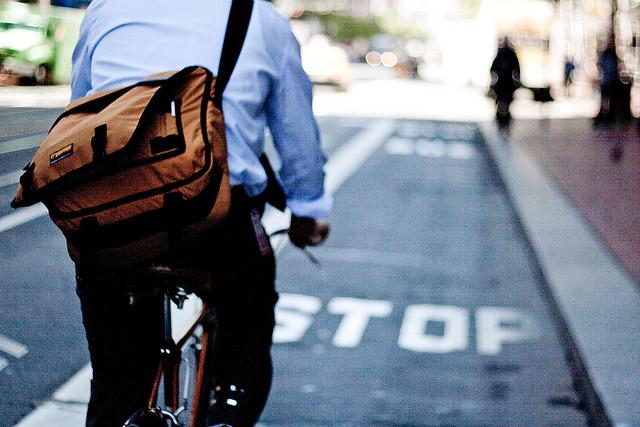 al trabajo en bici