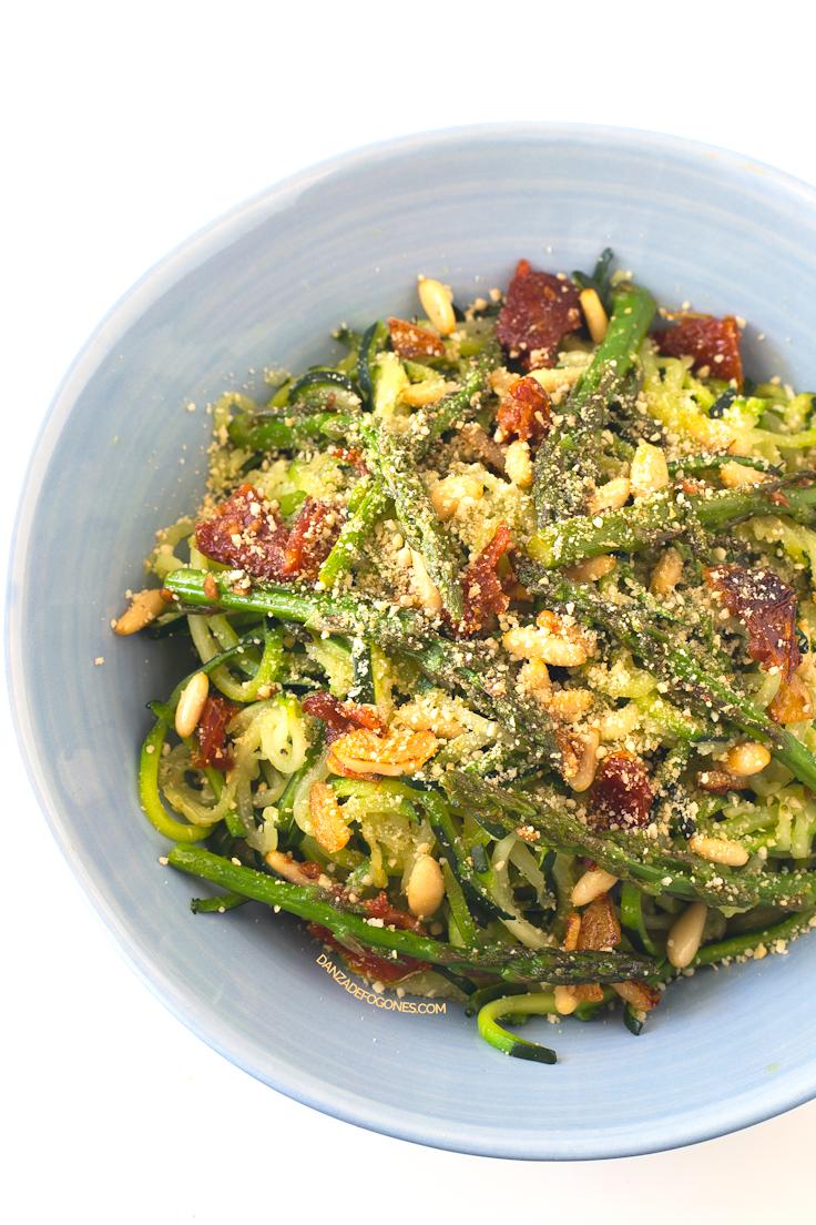 Pasta de Calabacín con Verduras