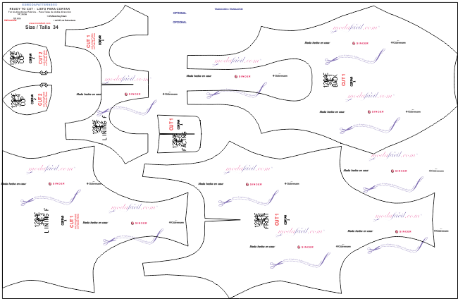 Descarga gratis los Patrones de Traje de Baño Clásico para Jovencitas y Adultas 
