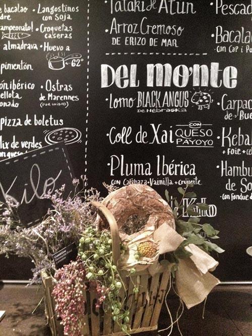 Decoración del Restaurante Kilo; Un precioso espacio de estilo industrial.