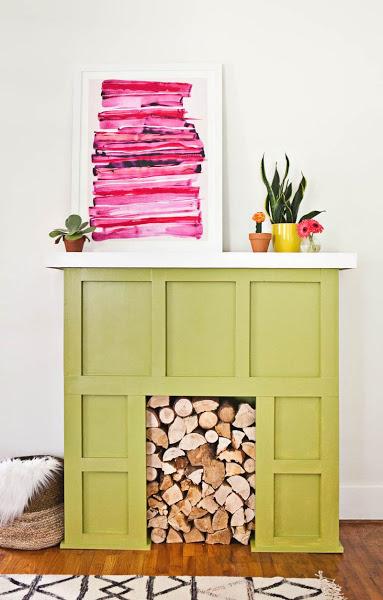 Decorar con una falsa chimenea