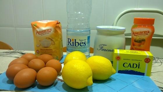 ingredientes Receta Tarta de limón y merengue