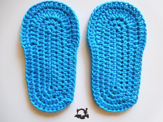 Gráfico suela zapato bebé paso a paso cotonmignon