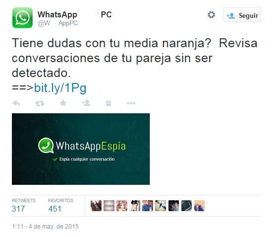 Estafas Apps whatsapp