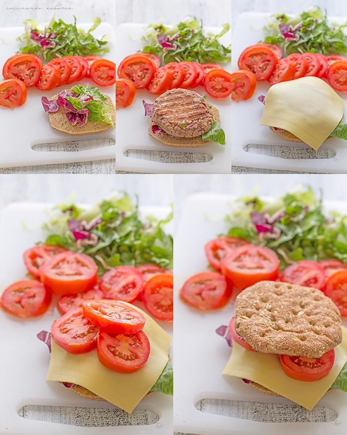 montaje hamburguesas alubias rojas