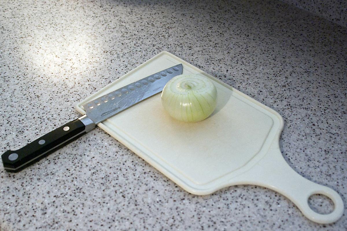 tabla de cortar cebolla