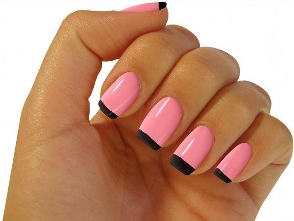 uñas acrilicas rosadas