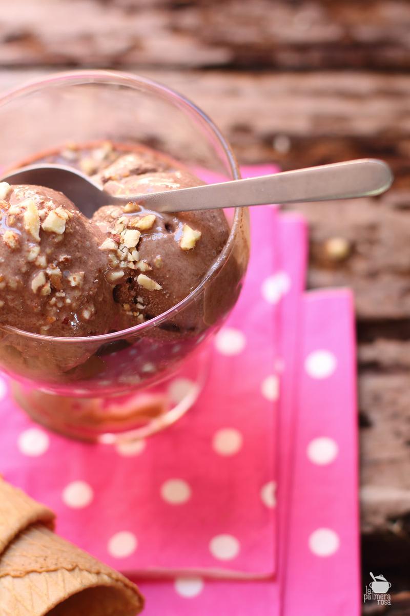 helado de chocolate casero