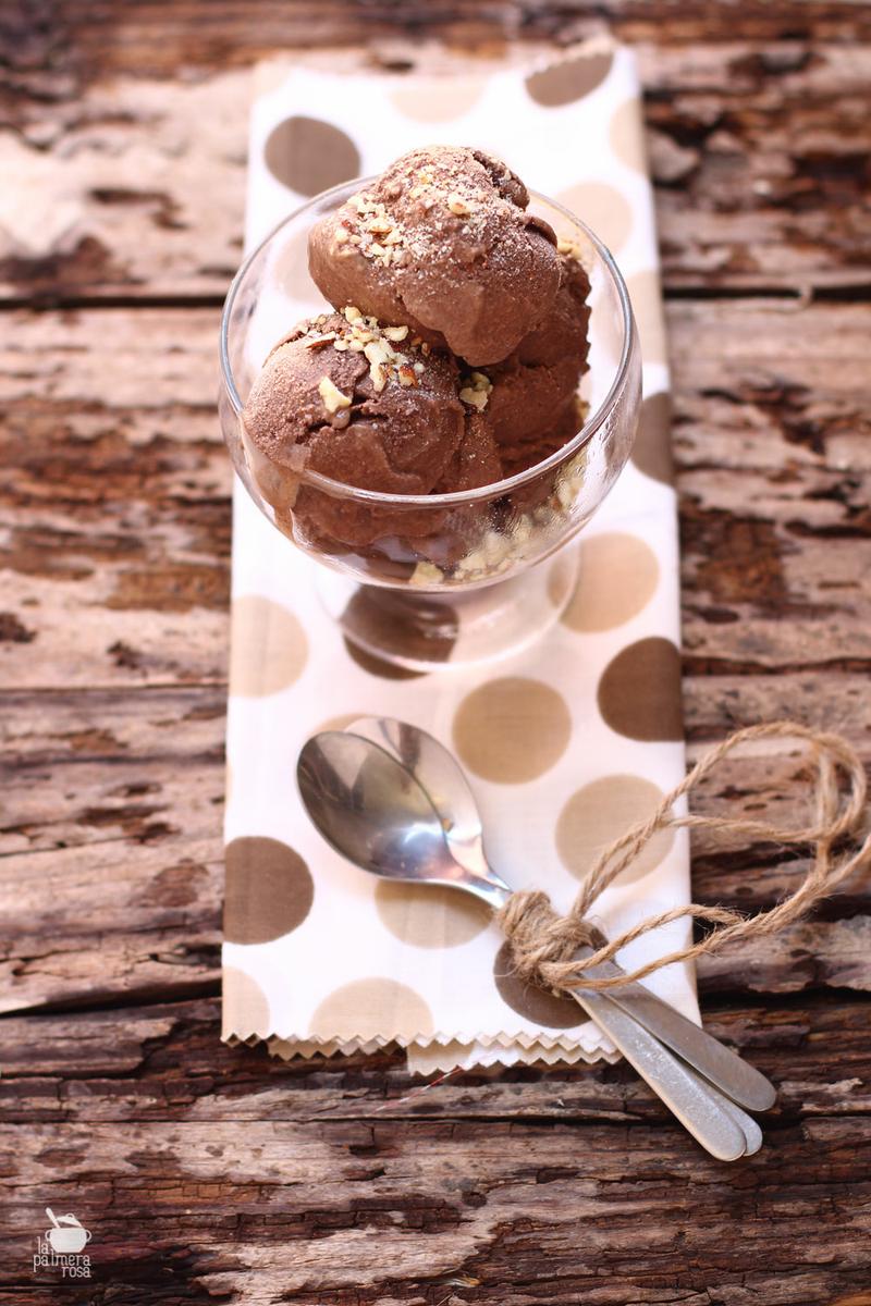 helado de chocolate casero