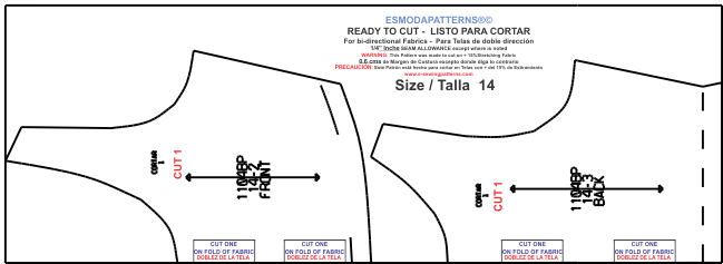 Imagen del Trazo del Legging 